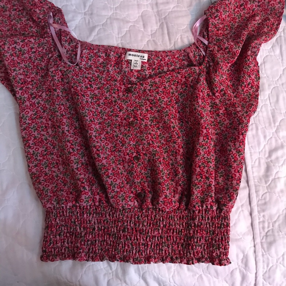 Flower crop top